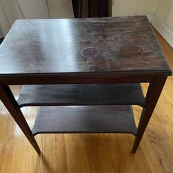 Well Built Wooden Side Table 