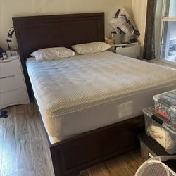 Queen Bed Frame Solid Wood 