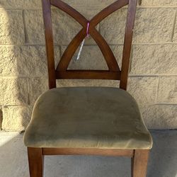 Large Wooden Dining Chair With Cushion 