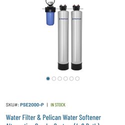 SALT-FREE WATER SOFTENER WITH CARBON FILTER