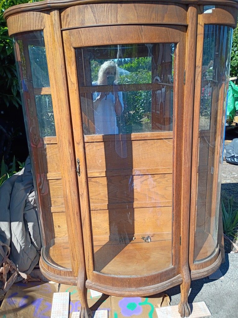 Antique Curio Cabinet Year 1800s