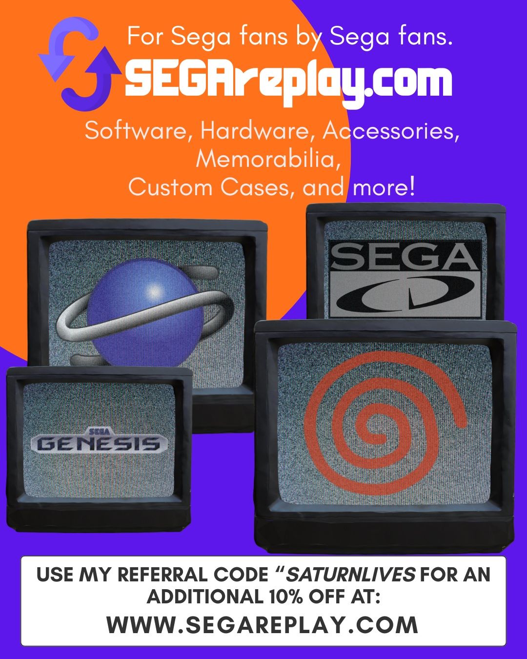 Sega Saturn & Dreamcast back up discs , U.S. & English translation 