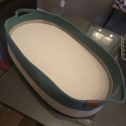 Green-Beige Baby Diaper Changing