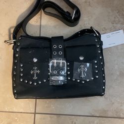 Black Leather Purse 
