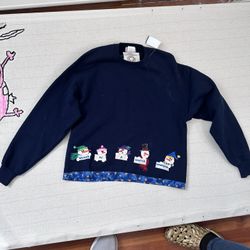 VTG Handmade by Calico collectibles Christmas Sweater L