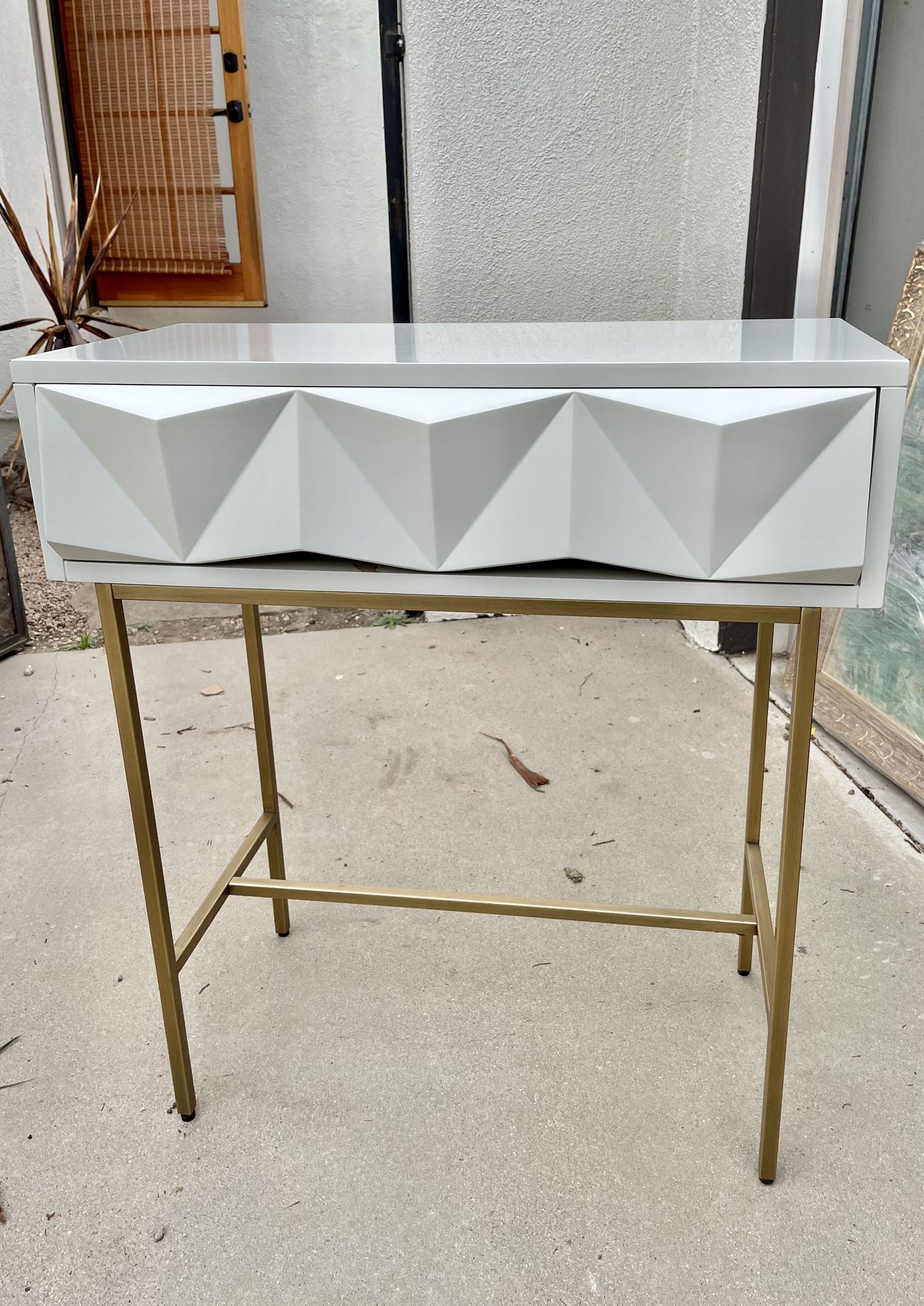 West Elm Sculpted Geo Console Table - $250 OBO