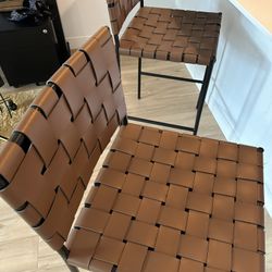 Modern Woven Barstools ( Set 2) 