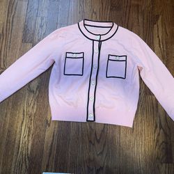 Pink Button Down Cardigan “C#5” Buttons 