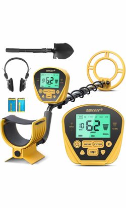 MIYAY Metal Detector for Adults (German Patent 2024), Professional Metales Detectors with LCD Display, High Accuracy, Waterproof, Pinpoint, 5 Modes, 1