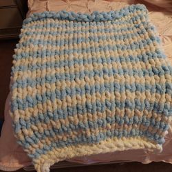 Chunky Bernat Baby Blanket 