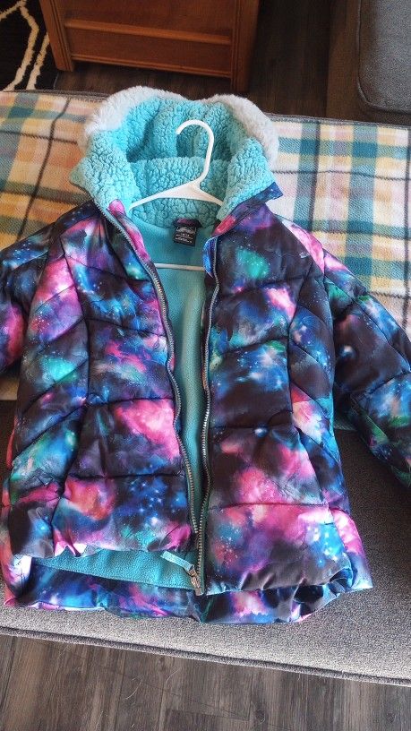 Girls Fleece Lined Winter Jacket