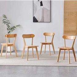 Pick Up: Dining Chairs Set of 4 Home Kitchen Modern Kitchen Chairs 100% Natural Solid Wood