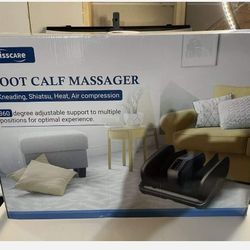 TISSCARE Foot Calf Massager Kneeding Shiatsu Heat Air Compression
