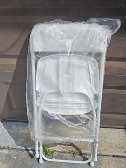 White Plastic Folding Chairs
