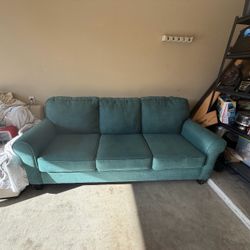 Green sofa