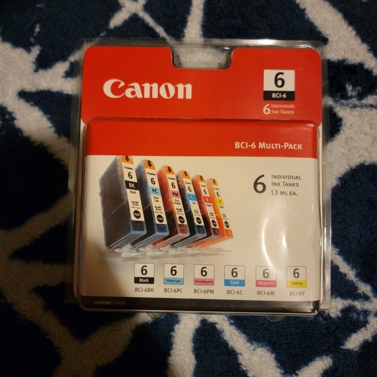 New Canon BCI-6 Multi Pack 6 Individual Printer Ink Tanks