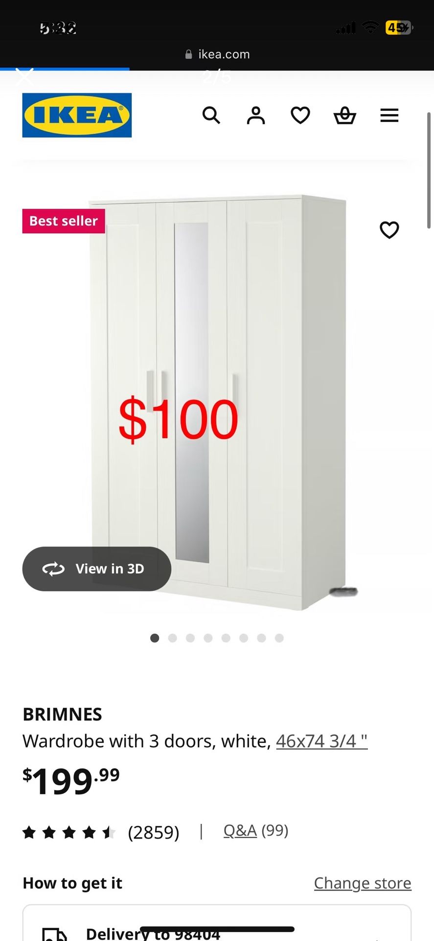 IKEA Closet $60!