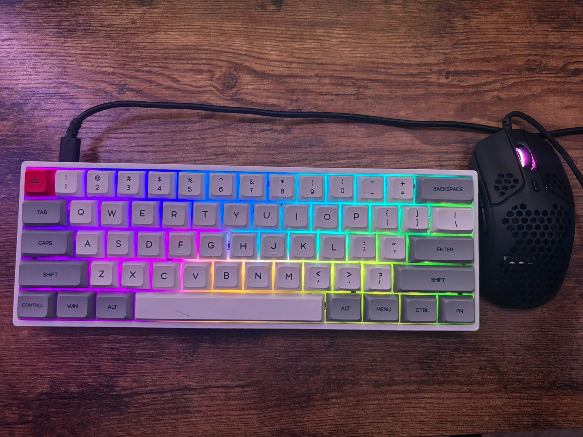 Gaming Keyboard + Gaming Mouse Bundle (GK61 + HyperX Pulsefire Haste)