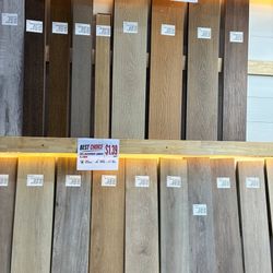 Assorted Waterproof Laminate and Vinyl Flooring Planks