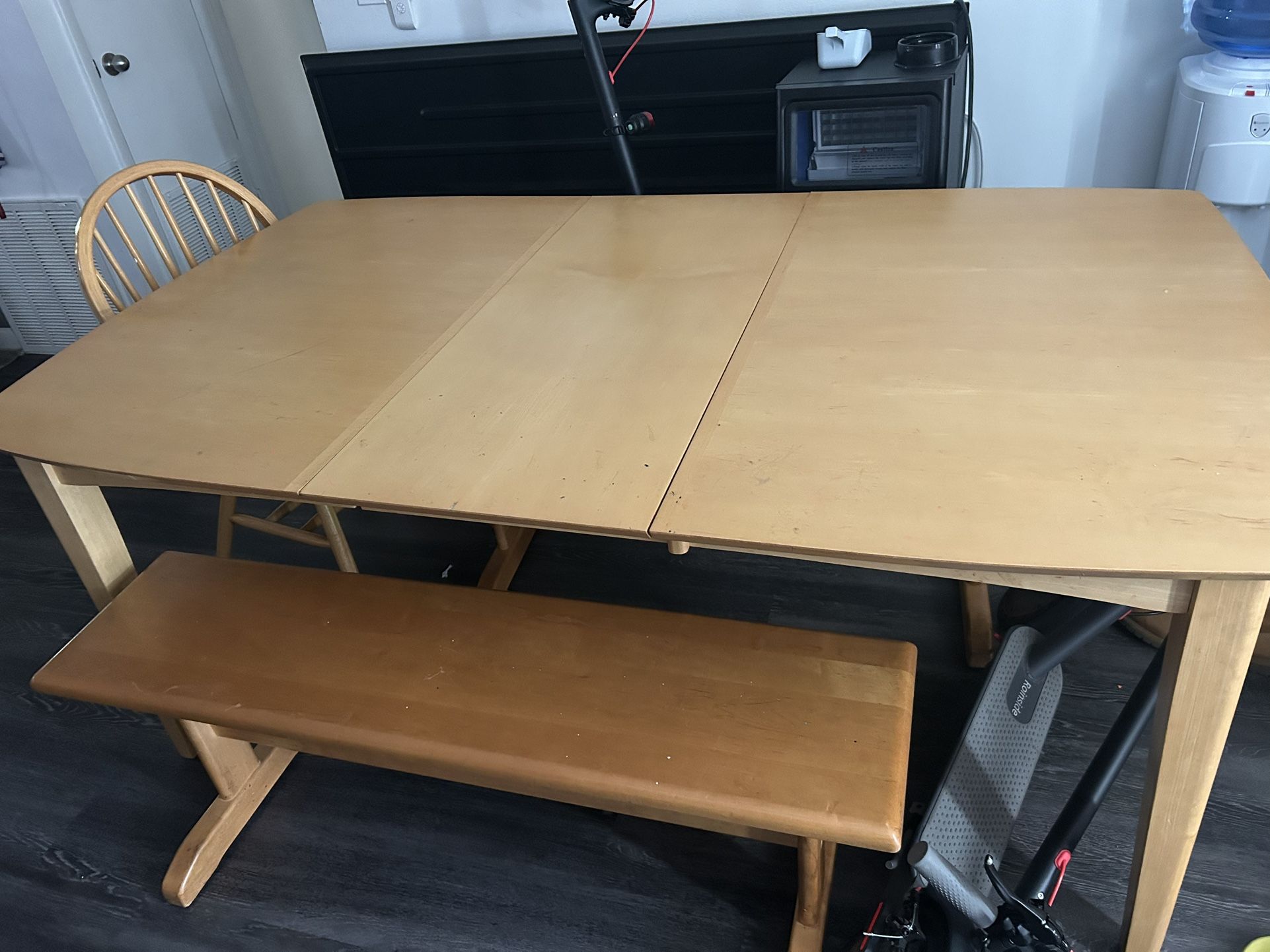 Kitchen Table With 2 Benches