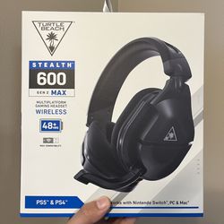 BRAND NEW SEALED Turtle Beach Stealth 600 Gen 2 MAX Wireless Gaming Headset PS4 PS5 Switch (Black)