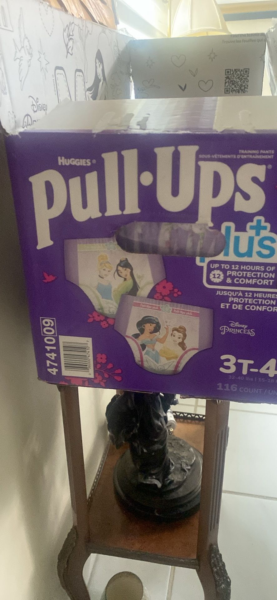 Huggies Disney Princess Pull Ups 3T-4T Girls Training Pants 116Ct