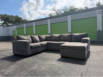 Gray sectional couch
