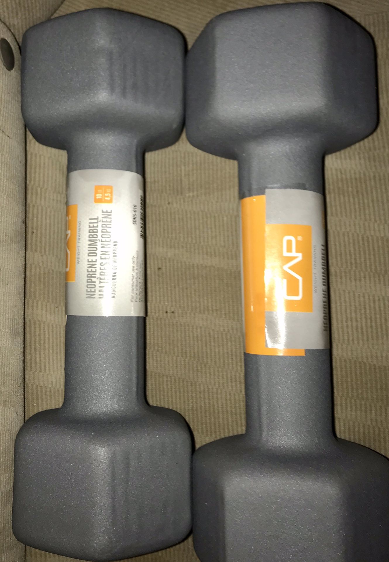 10 LB DUMBBELLS *pair* (20lb total)