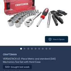 Craftsman 63 Piece Mechanics Tool Set