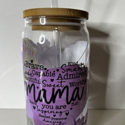 Mother’s day gift Glass Cup