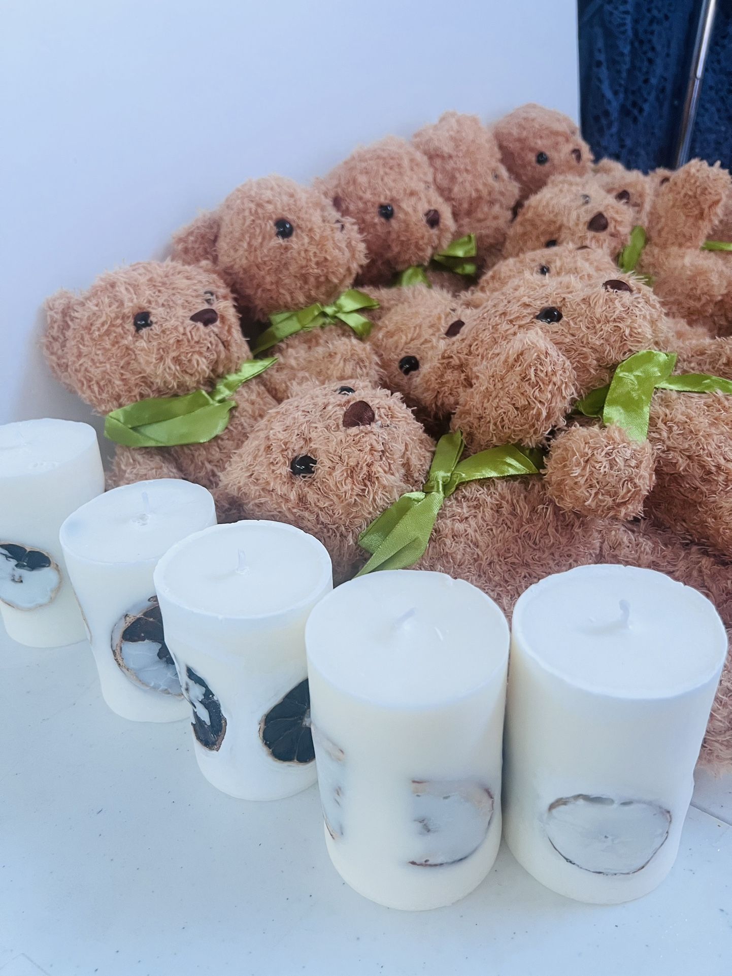 Take All A Dozen Of Teddy Bears 🧸 With 6🕯️ Candles. Price Is For All 12 Teddy Bears + 6 Candles And Candle Making Kit. All Included In Torrance Cas