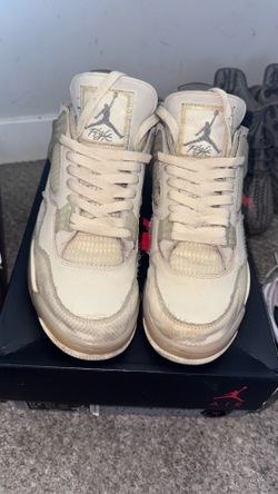 Air Jordan 4 Sail Off White Size 10