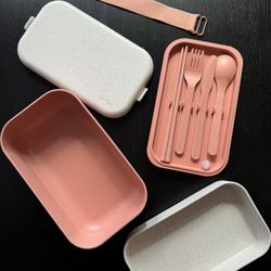 Our Place Layered Lunchbox with Utensils