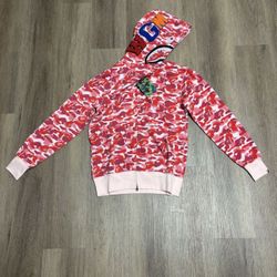 Pink Camo Bape Hoodie 