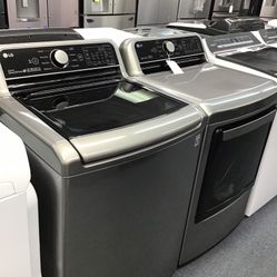 New Scratch And Dent LG Washer And Dryer Set. 1 year Warranty 
