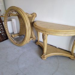 COFFEE TABLE + WOOD TABLE (LIVING ROOM FURNITURE)