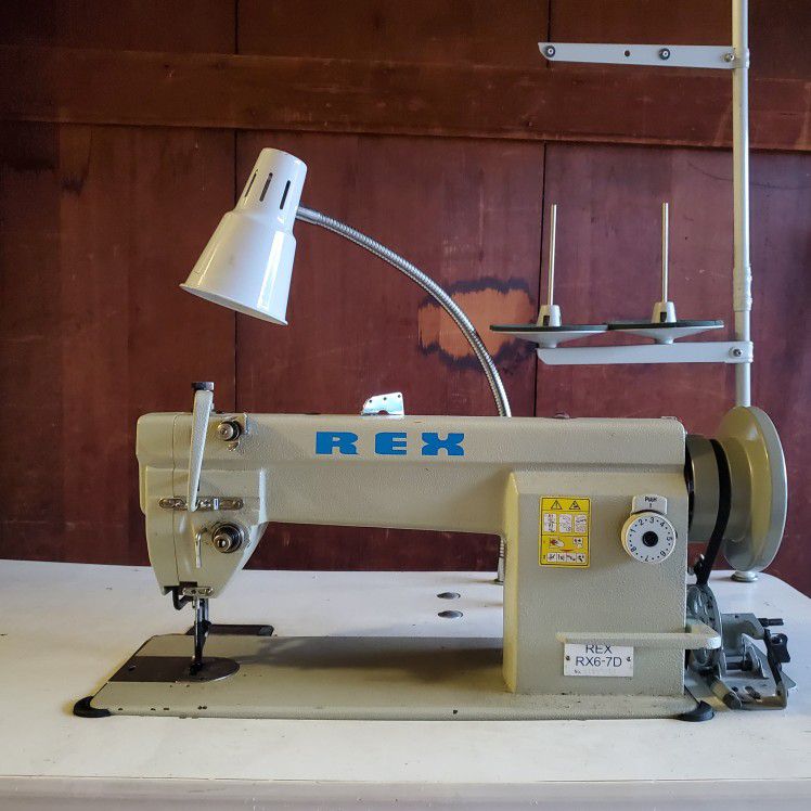 Industrial Walking Foot Sewing Machine Rex6-7D Leather, Upholstery