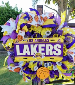 LA Laker Wreath