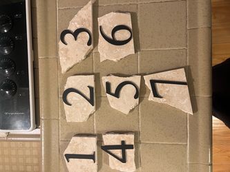Stone Table Numbers
