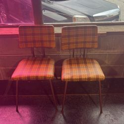 Pair Of Vintage Kitchen Chairs