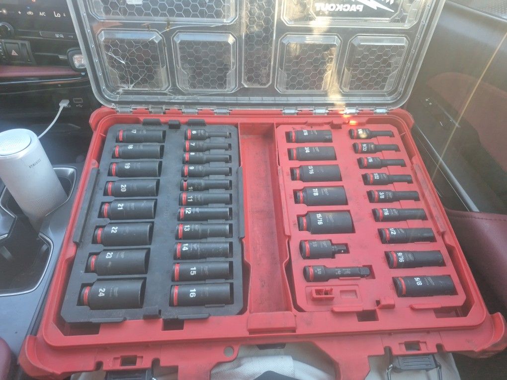 Milwaukee Impact Sockets 3/8"