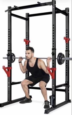 Power Rack, Rack Cage for Weight Training, Adjustable Squat Stand Rack for Home Gym Equipment, Lifting Cage with 660lb Capacity