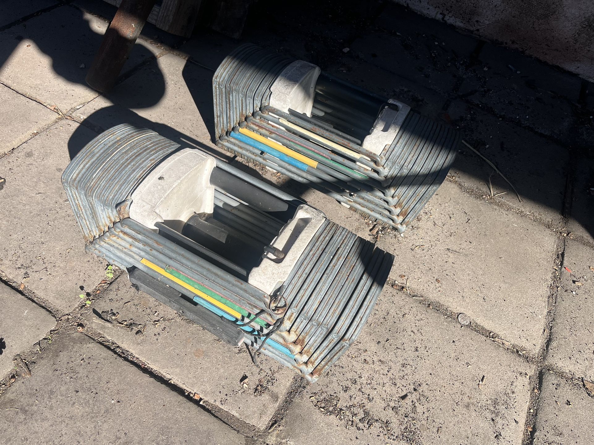 Powerblock 90lb adjustable dumbbells