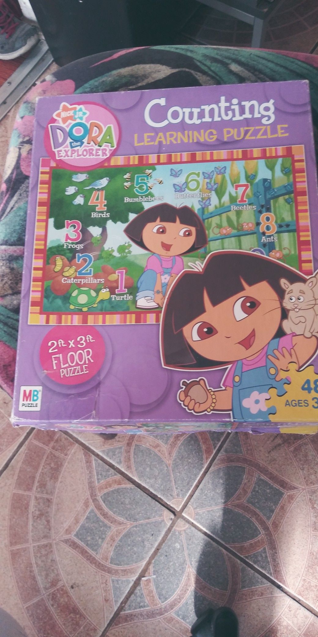 Dora the explorer counting learning puzzle