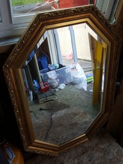 Beveled antique mirror Windsor art