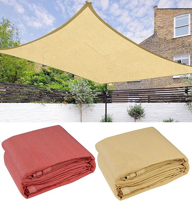 (NEW) $45 each Square 16’x16’ Sun Shade Sail Outdoor Canopy Patio Top Cover  