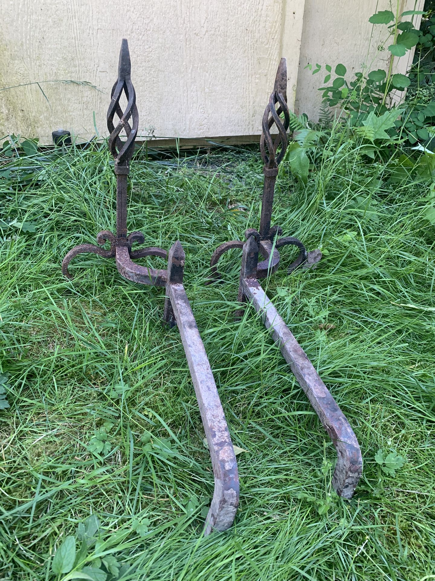 Antique Fireplace Andirons