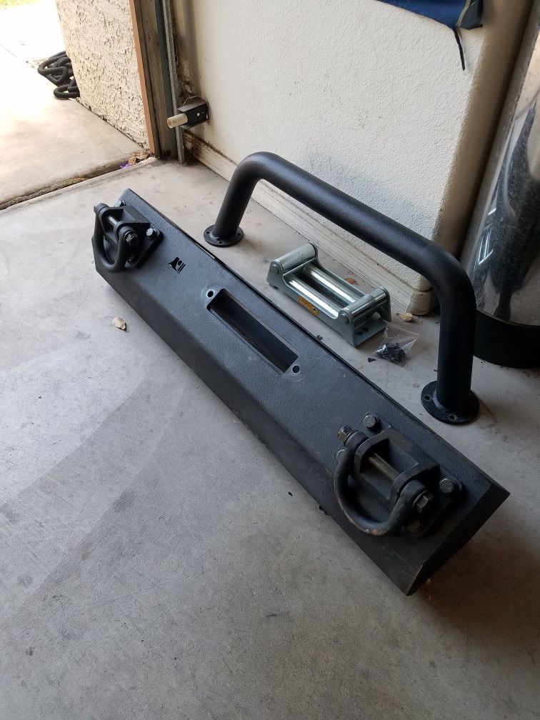 Modular front winch bumper.