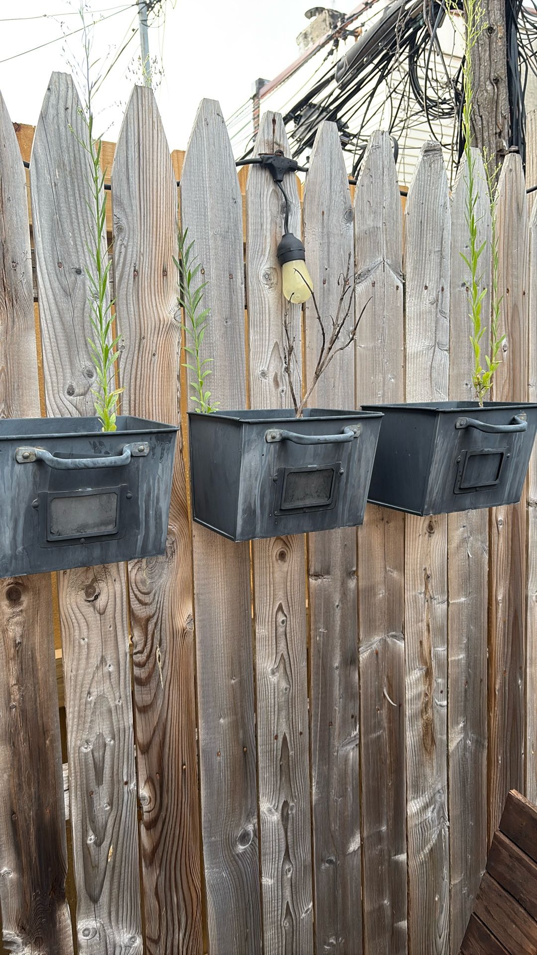 3 Fence Planters