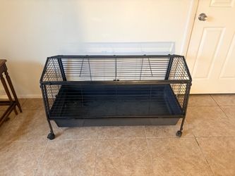 Large Small Animal Cage with Stand and Wheels